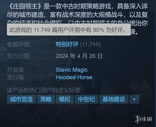 《庄园领主》销量破百万 在线人数创下同类型纪录!