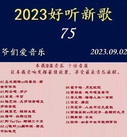 群星《2023好听新歌75》十倍音质WAV分轨