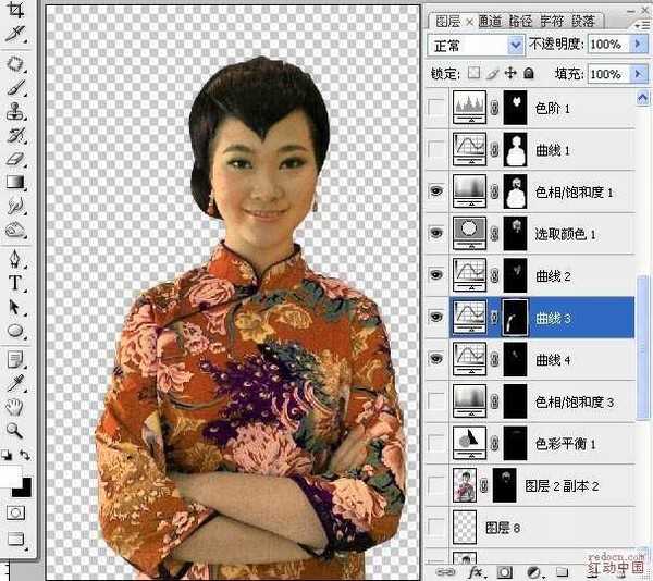 Photoshop将生活照转为漂亮的古典工笔画效果