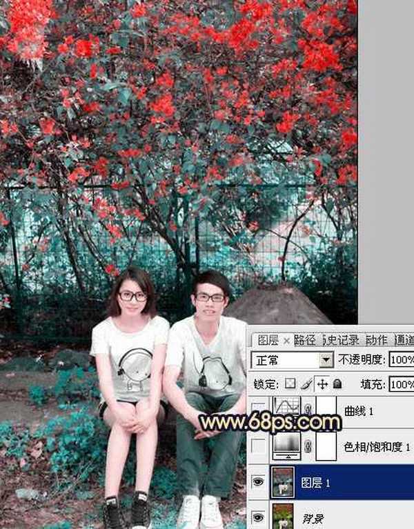 photoshop 影楼经典蓝黄色图片调色方法