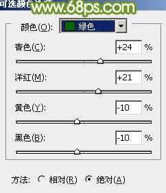 Photoshop将外景美女图片调制出淡淡的小清新绿色