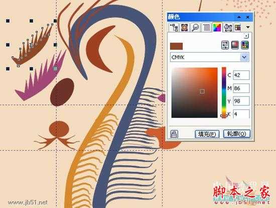 CorelDRAW(CDR)设计绘制矢量抽象人物装饰画实例教程