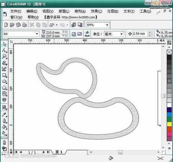 CorelDraw(CDR)设计制作包装中的环形花边图案实例教程