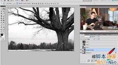 ps制作人和树的双重曝光特效的制作教程