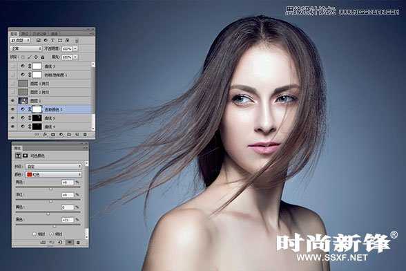 Photoshop打造一套高端质感人像后期修图教程