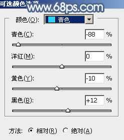 Photoshop将外景人物图片打造出古典暗蓝色秋季效果