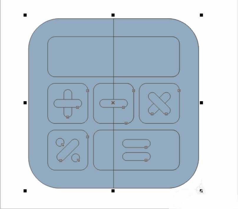 cdr怎么画计算器图形? cdr设计计算器的教程