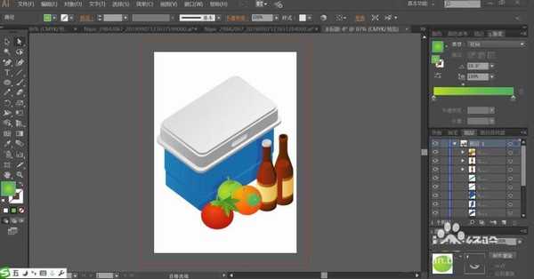ai怎么设计食物箱? ai保鲜箱的画法