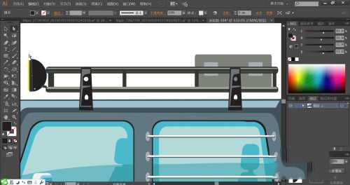 ai怎么设计越野车矢量图 ai越野车的画法