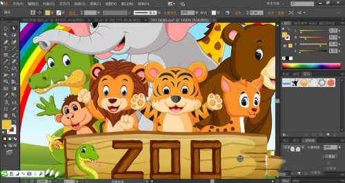 ai怎么手绘动物园插画 ai设计动物园插画教程